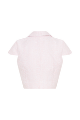 Mercer Tweed Top - Fairy Floss Pink